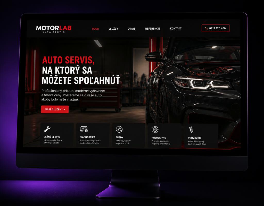 Náhľad projektu MotorLab