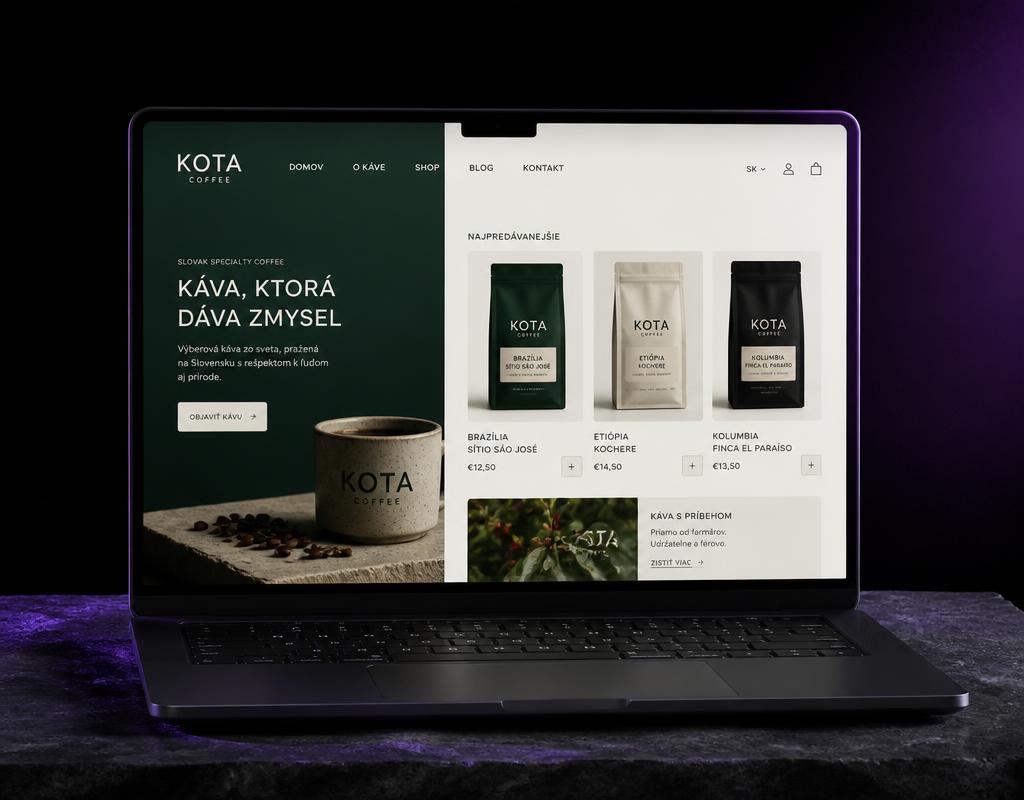 Náhľad projektu KOTA Coffee